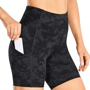 CRZ Yoga High Waisted Biker Shorts